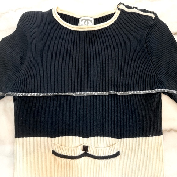 Chanel Sport Vintage 08P ribbed long sleeve top - Picture 15 of 16